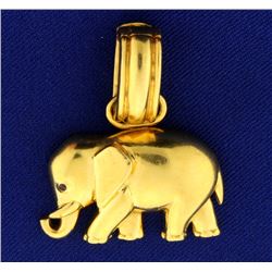 18k Elephant Pendant