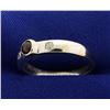 Image 2 : Garnet and Diamond Men's Ring