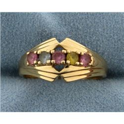 Multi Colored Gemstone Ring