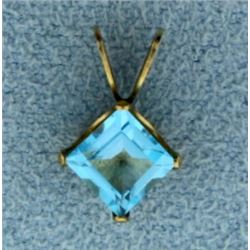 Blue Topaz Pendant