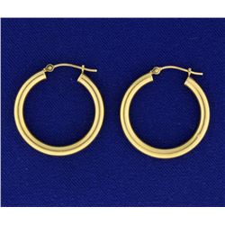 1 Inch Hoop Earrings