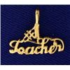 Image 1 : "#1 Teacher" Pendant/Charm