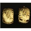 Image 2 : Leaf Hoop Earrings