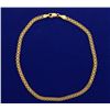 Image 1 : 10 3/4 Inch Flat Link Anklet