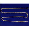 Image 1 : Italian Made 24 Inch Flat Curb Link Neck Chain