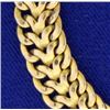 Image 2 : Italian Made 7 Inch Double Curve Link Braided Bracelet