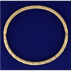 Twist Bangle Bracelet
