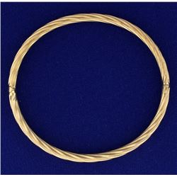 Twist Bangle Bracelet