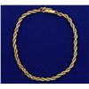 Image 1 : 7 1/4 Inch Rope Style Bracelet