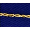Image 2 : 25 3/4 Inch Rope Style Neck Chain
