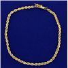 Image 1 : 9 Inch Rope Style Anklet