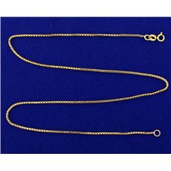 16 Inch Box Link Neck Chain