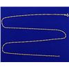 Image 1 : Italian Made 24 Inch Braided Rope Neck Chain