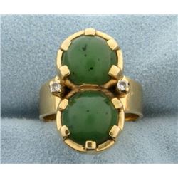 Jade and Diamond Ring