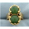 Image 1 : Jade and Diamond Ring