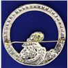 Image 2 : Antique Platinum Diamond Brooch Pin