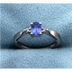 Tanzanite and Diamond Ring