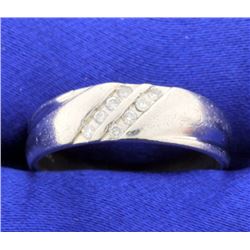 Platinum & Diamond Wedding Band