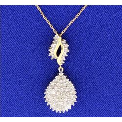 Diamond pendant with chain