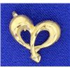 Image 1 : Diamond Cut Heart Pendant