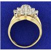 Image 3 : 1 ct TW Diamond Cluster Ring