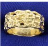 Image 1 : Gold Nugget Style Ring