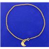 Image 1 : 10 Inch Anklet with Moon Charm