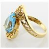 Image 2 : 3ct Blue Topaz Ring