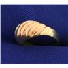 Image 2 : Tri-Color Gold Pinky Ring