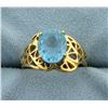 Image 1 : 3ct Blue Topaz Ring