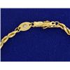 Image 2 : 7 1/4 Inch Rope Bracelet with diamond