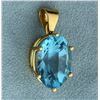 Image 2 : 14ct Blue Topaz Pendant