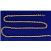 Image 1 : 23 1/2 Inch Rope Style Neck Chain