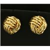 Image 1 : Knot Style Gold Earrings