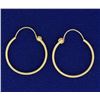 Image 1 : 3/4 Inch Hoop Earrings