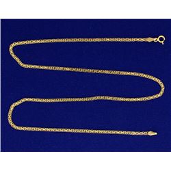18 Inch Flat Box Link Neck Chain