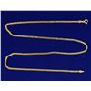 Image 1 : 18 Inch Flat Box Link Neck Chain