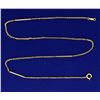 Image 1 : 18 1/2 Inch Alternating Bar and Link Neck Chain