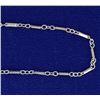 Image 2 : Unique 14 1/2 Inch Bar Neck Chain