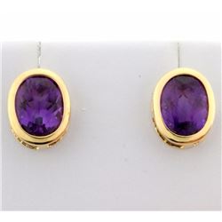 5ct TW Amethyst Earrings
