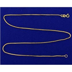 16 Inch Box Link Neck Chain