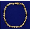 Image 1 : 7 1/4 Inch Rope Style Bracelet