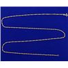 Image 1 : Italian Made 24 Inch Braided Rope Neck Chain