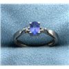 Image 1 : Tanzanite and Diamond Ring