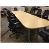 Image 2 : HERMAN MILLER MAPLE MODULAR CONFERENCE TABLE