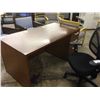 Image 2 : CHERRY EXECUTIVE DESK C/W MATCHING CREDENZA