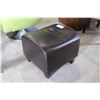 Image 2 : LEATHER OTTOMAN