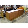 Image 2 : DANISH MODERN 9 DRAWER DRESSER