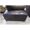 Image 1 : LEATHER OTTOMAN