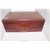 Image 2 : LARGE WOODEN JEWELLERY BOX FILLED WITH ESTATE JEWELLERY